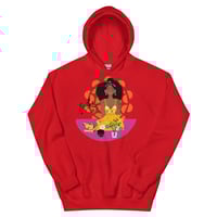 Image 1 of Women Meditating Red Mid Weight Hoodie