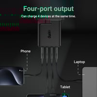 Image 3 of Acefast PD100W GaN (3*USB-C+USB-A) Charger (UK)