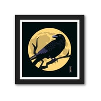 Image 2 of Crow in the Moonlight fine art print