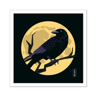 Image 1 of Crow in the Moonlight fine art print