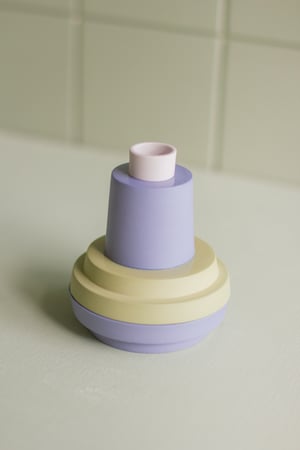Image of candleholder green-blue