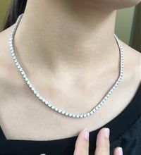 Image 2 of Serenity lab diamond tennis necklace 