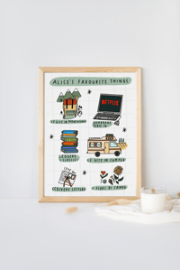 Image 2 of “Favourite things” Artprint 