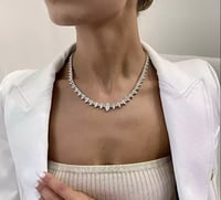 Image 2 of Icon Pear and Marquise Lab Diamond Necklace 