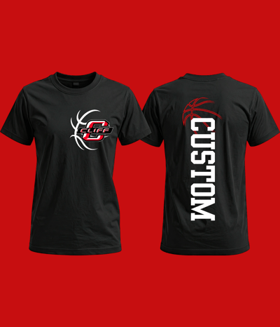 Image of Customized Cliff Basketball Spine Tee