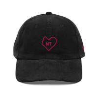Image 1 of Black|Pink MT Heart Vintage Corduroy Cap