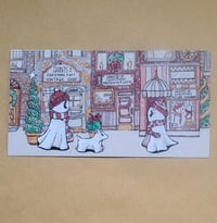 Image 2 of Small Print--Swoopyville Christmas Street