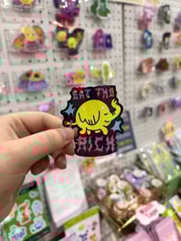 Image 1 of Punky Sassy Adventure Time  'Eat the Rich' Elephant Sticker 
