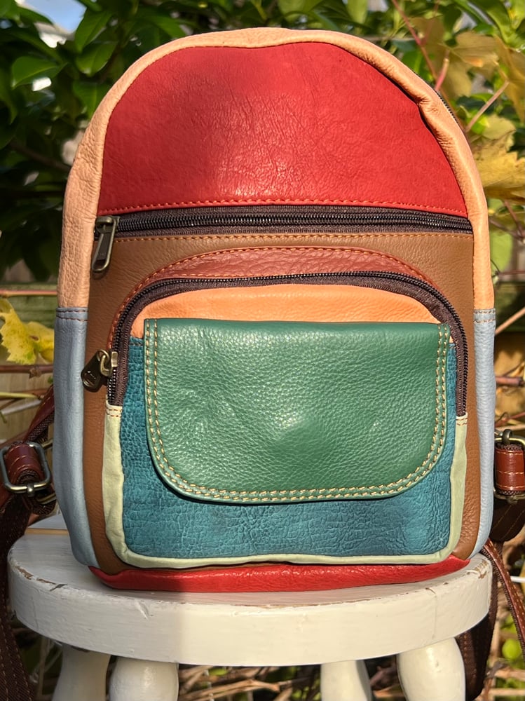 Image of Buffalo Leather Small Backpack -  AA2B