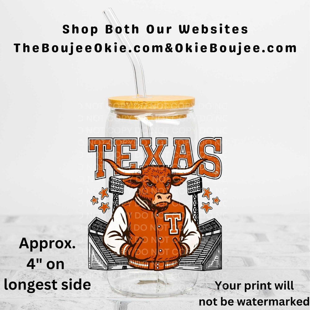 Image of Texas Longhorns Football Uv Dtf Wrap Choice of 3   