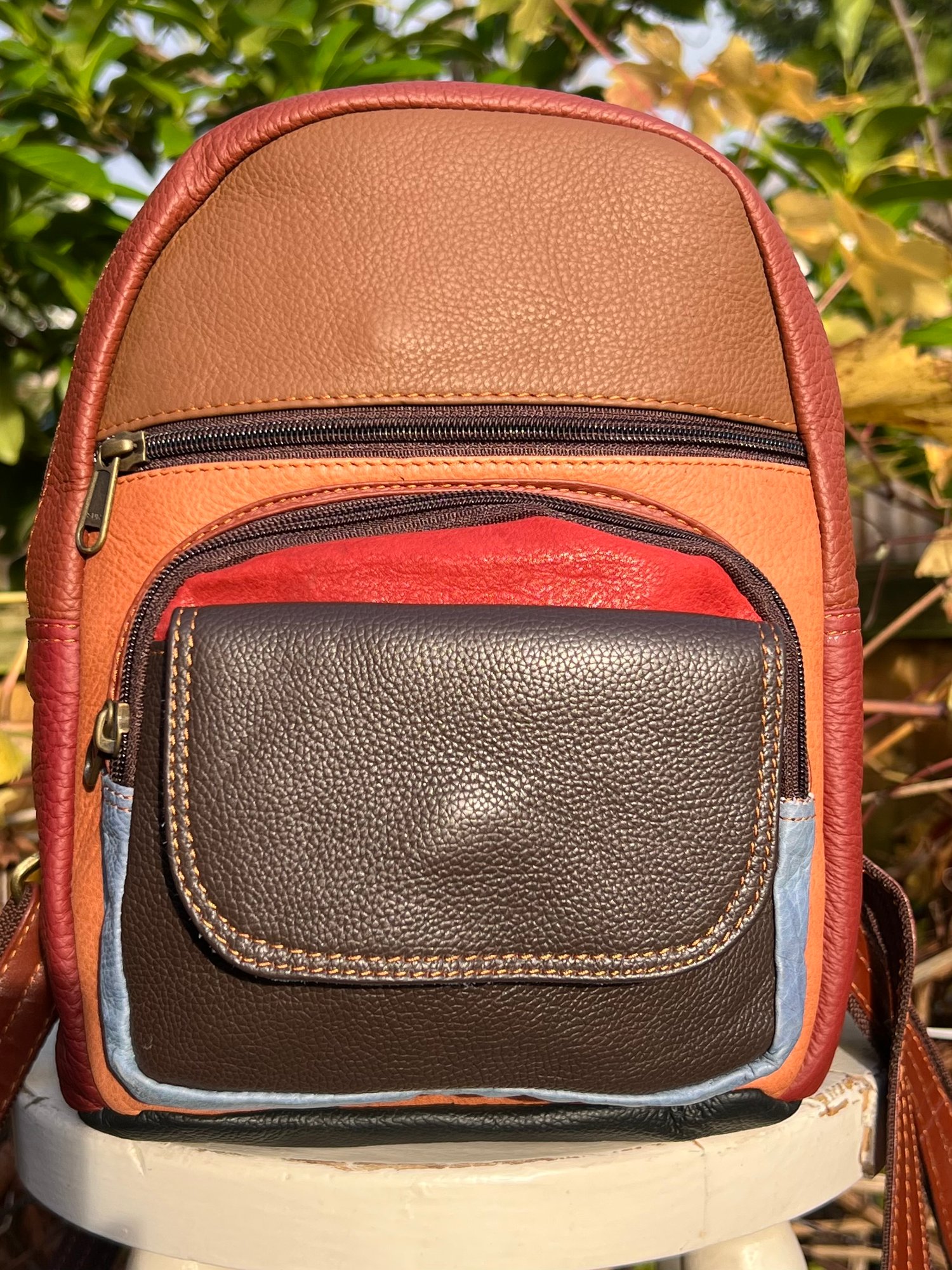 Image of Buffalo Leather Small Backpack - AA2C