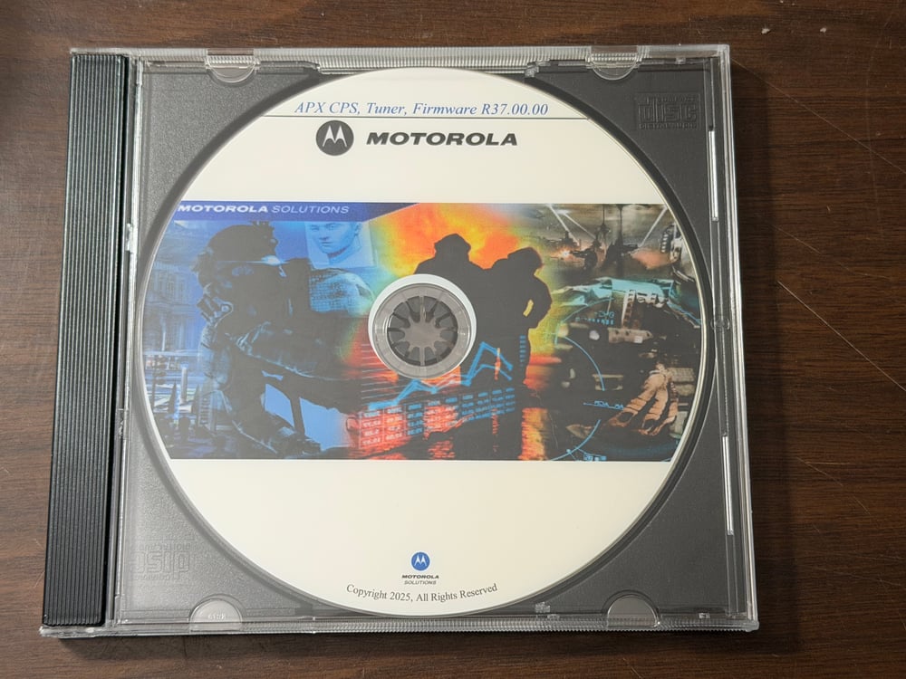 Image of Motorola APX R37.00.00 CPS, FIRMWARE APX7000 APX8000 APX4000 APX6000 APX3000 APX Program CD