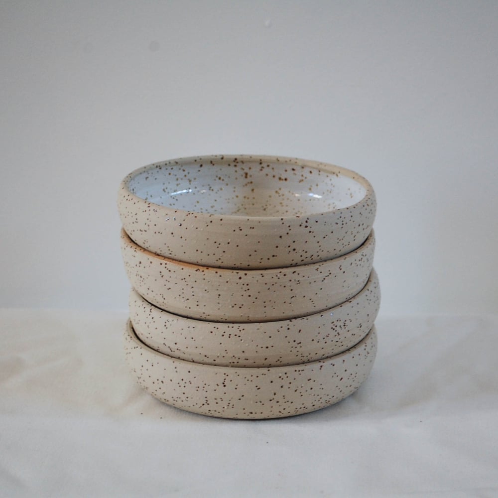 Image of Bowl - White speckle