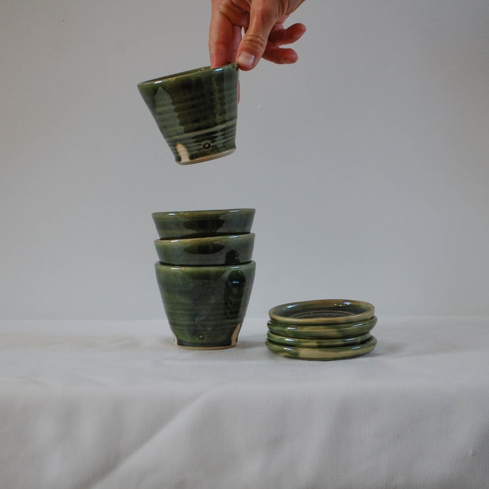 Image of Coffee cup & saucer - Pine