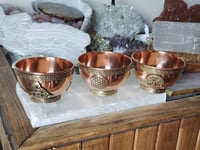 Image 3 of Copper offering bowl, Altar decor