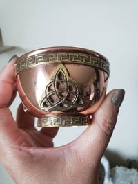 Image 5 of Copper offering bowl, Altar decor