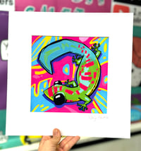 Image 2 of "sticky Finters" Day Gecko Illustration Print