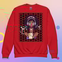 Image 1 of Youth Crew Neck Sweatshirt – Music & Cat Vibes