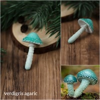 Image 5 of Mushroom necklace - blues