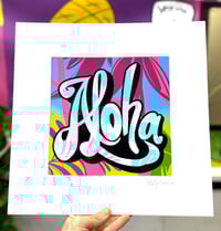 Image 1 of Neon Aloha Vibes Illustration Art Print