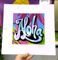 Image 2 of Neon Aloha Vibes Illustration Art Print