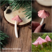 Image 3 of Mushroom necklace - pinks