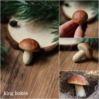 Image 7 of Mushroom necklace - browns