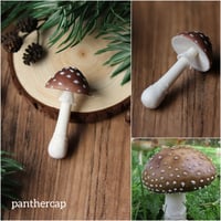 Image 4 of Mushroom necklace - browns