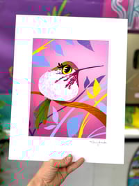 Image 2 of "Dew Dance" Humming Bird Illustration Print