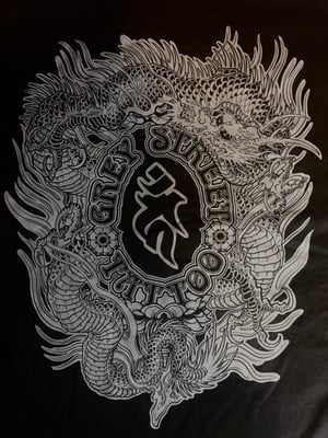 Image of Grey Street Tattoo Dragon Tee BLACK