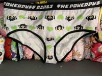Image 1 of Grey Buttercup Knickers with Green Hearts!