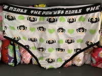 Image 2 of Grey Buttercup Knickers with Green Hearts!