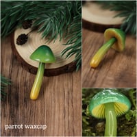 Image 5 of Mushroom necklace - yellow and green