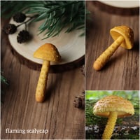 Image 6 of Mushroom necklace - yellow and green