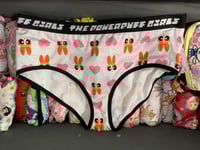 Image 1 of Grey Blossom Knickers with Pink Hearts!