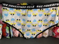 Image 2 of Grey Bubbles Knickers with Blue Hearts!