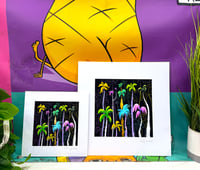 Image 3 of "Neon Palm Trees" Illustration Print