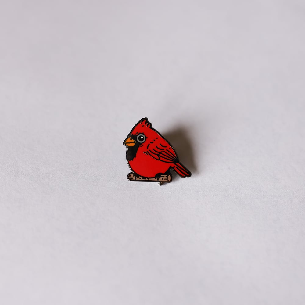 Image of Fat Cardinal Enamel Pin 2025