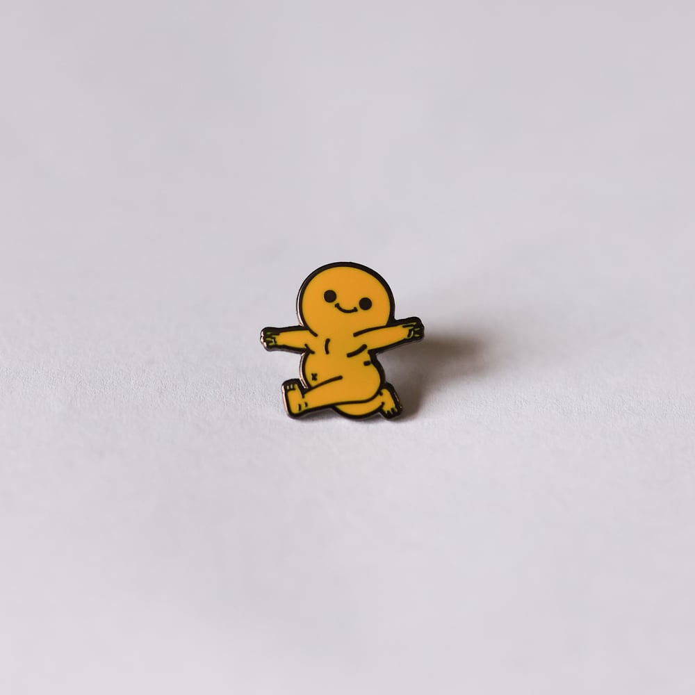 Image of Leaping Miles Enamel Pin