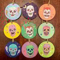 Image 1 of skull mask ornaments 