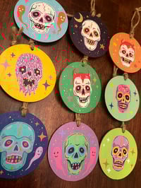 Image 3 of skull mask ornaments 