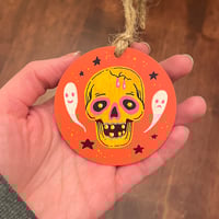 Image 8 of skull mask ornaments pt 2