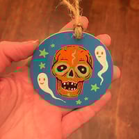 Image 9 of skull mask ornaments pt 2
