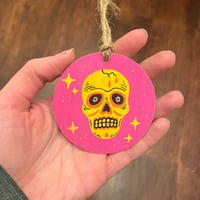 Image 4 of skull mask ornaments pt 2