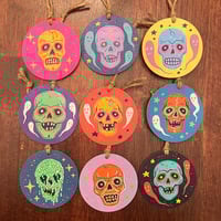 Image 1 of skull mask ornaments pt 2