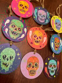 Image 3 of skull mask ornaments pt 2
