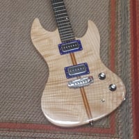 Image 1 of Wire Instruments Figured Maple and Mahogany Hemisphere Model Electric #455