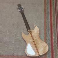 Image 4 of Wire Instruments Figured Maple and Mahogany Hemisphere Model Electric #455