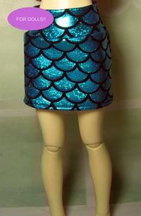 Image 1 of Handmade mermaid skirt for MINIFEE, slim 1/4 bjd doll