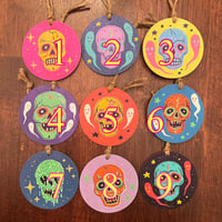 Image 2 of skull mask ornaments pt 2